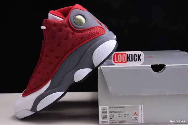 Rep Husky 414571-600 Flint 13 Air Red Retro Jordan Gym Grey 0524